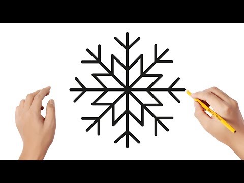  Como Hacer Un Copo De Nieve Dibujo